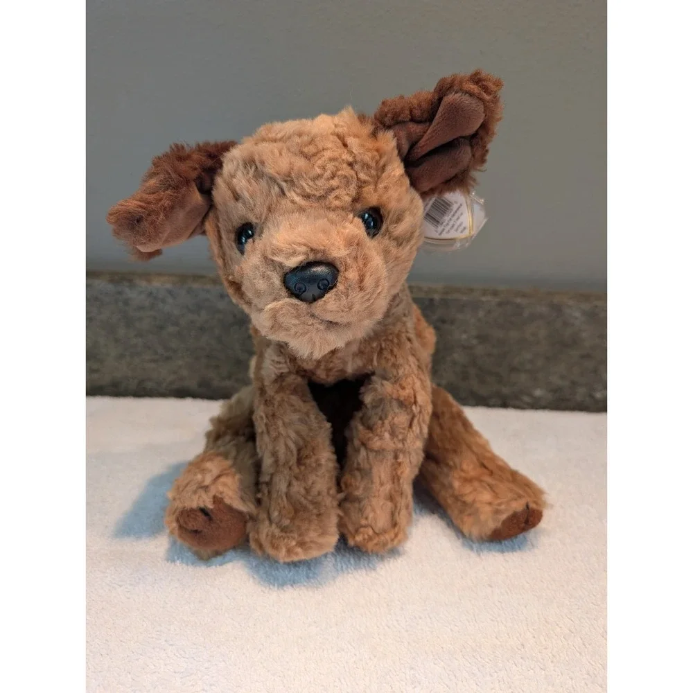 Vintage TY Classic CHIPS Brown Tan Curly Floppy Puppy Dog Plush With Tag  10